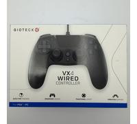 Gioteck VX4 Wired Controller for PS4 & PC - Black | Ergonomic | Precision D-Pad