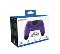 Gioteck VX4+ Wireless Controller for PlayStation 4 (PS4) - Purple - Customisable RGB Lighting and Programmable Back Buttons - Bluetooth Compatible