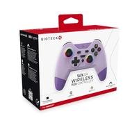Gioteck WX4+ Wireless Controller for Nintendo Switch - Lavender -with Customisable RGB Lighting and Programmable Back Buttons - Bluetooth Compatible