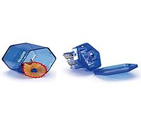 GIOTTO 3 Holes Pencil Sharpener for Kids, Manual Pencil Sharpener with Container, For Children & Schools