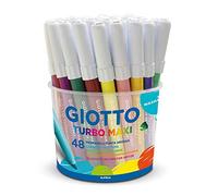 Giotto 3 x Turbo Maxi 521400 Marker Pen 5 mm Pack of 48 - 3