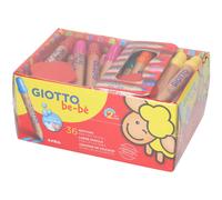 Giotto 461300 Bebe Large Pencils & Sharpeners - Pack of 36