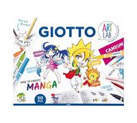 GIOTTO ART LAB How To Create Manga, Drawing & Colouring Set, Children Fun Creative Activity, Ideal for Kids at Home & School
