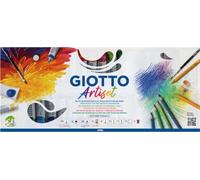 GIOTTO Artiset Starter Set for Wet Painting Techniques, 65 Pieces, For Children, Parties and Schools