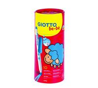 GIOTTO be-bè Colouring Felt Tip Pens Box 10 Assorted Colours | Assorted Colours, Super Washable, For School & Home