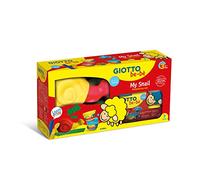 GIOTTO be-bè Kids Snail Modelling Dough Set, 7 Pieces, Dough & Tools, Assorted Colours, Ideal for Home and Schools