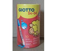GIOTTO be-bè - Large Colouring Pencils - Pot of 10 Assorted Colours - Ages 2+