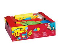 GIOTTO be-bè Modelling Dough SchoolPack, 8 x 220g Colours, Modelling Tools Included, Ideal for Children and Schools