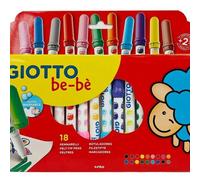 GIOTTO be-bè Colouring Jumbo Felt Tip Pens Set 18 Assorted Colours