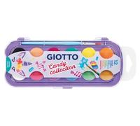 GIOTTO Candy Collection Watercolour Set, 12 Assorted Colours, For Children, Party Bags & Schools