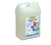 GIOTTO Collage 5kg Transparent Glue, Slow Drying and Washable from Skin, Ideal for Schools and After School Clubs