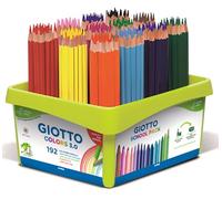 GIOTTO Colors 3.0 Colouring Pencils, Schoolpack, 192 Pieces in Assorted Colours, Ideal for Children, Parties, and Schools