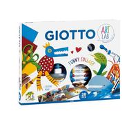 GIOTTO Creative Funny Collage 28 pcs Set With Paper, Poster Paint, Glue and Accessories, Ideal for Kids