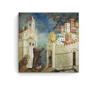 Giotto Di Bondone Painter's《the Expulsion of The Devils From Arezzo》Art Poster Canvas Wall Art Decorative Picture Prints Modern Decor 28x28inch(70x70cm)