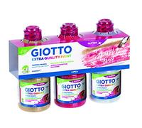 GIOTTO Extra Quality Glitter Paint, Ready To Use, 250ml x 3 Glitter Colours, For Children, Parties and Schools