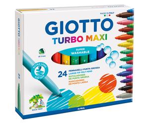 Giotto Gio Turbo Maxi Felt Tip Pen 24pcs Set