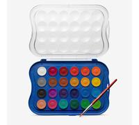 GIOTTO Watercolour Set, 24 Blocks, Assorted Colours, Super Washable Ideal for Children, Parties and Schools