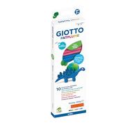 GIOTTO Patplume Soft Modelling Clay, 10 Assorted Colours, 20g, Vegetable Based Formula, Super Washable, For Children, Parties and Schools, 7.05oz