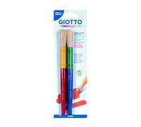 GIOTTO Penellotti Maxi Paint Brushes, 2 Pieces, Round Tips, Plastic Handles, For Young Children & Primary Schools