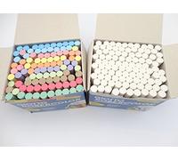Giotto Robercolor 100 Asst Colour Or White Chalk Anti Dust - Blackboard Drawing School Teacher - Chalk Colour: White