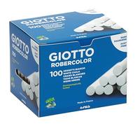 GIOTTO Robercolor White Chalk 100 x Round Chalk Pack