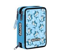 Giotto Stilnovo 3-Zip Pencil Case - Crypto-Puppets Sharks