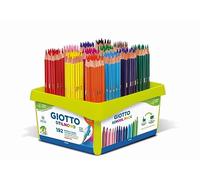 GIOTTO Stilnovo Intense Colours Colouring Pencils, 192 Pencils, Schoolpack, Assorted Colours, For Children, Parties and Schools