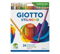 24 x Giotto Stilnovo Colouring Pencils - Hexagonal - Ideal for Adult Colouring