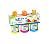 GIOTTO Super Washable School Paint, Ready to Use, 3 x 250ml Classic Colours, Ideal for Children, Parties and Schools