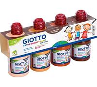 GIOTTO Tempera Pronta Skin Tones Extra Quality 4 x 250 ml, Skin Colours, 250 ml (Pack of 4), 542800