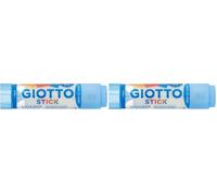 GIOTTO Transparent Glue Stick, Plastic Tube with Sponge Tip, 40g, Super Washable, For Children and Schools (Pack of 2)