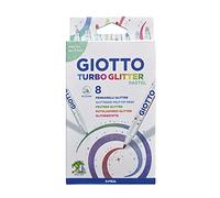 Pack of 8 Giotto Turbo Glitter Pastel Pens