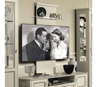 Giotto TV Wall Panel - with Glass Shelf - Bianco Antico