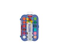 GIOTTO Watercolour Set, 24 Blocks, Assorted Colours, Super Washable Ideal for Children, Parties and Schools