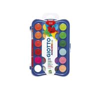 GIOTTO Watercolour Set 24 Blocks Colours | Assorted Colours, Super Washable, For Children, Parties & Primary Schools