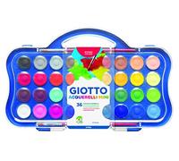 GIOTTO Watercolour Set, 36 Blocks, Assorted Colours, Super Washable For Children, Parties and Schools