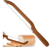 GIOTUK Sourdough Bread Knife for Homemade Bread, Wooden Bow Bread Slicer, Bread Cutter Slicer with Wooden Handle for Homemade Bread Sourdough Bagel Cake Fruit (Style A)