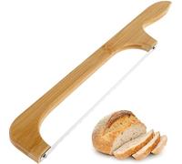 GIOTUK Sourdough Bread Knife for Homemade Bread, Wooden Bow Bread Slicer, Bread Cutter Slicer with Wooden Handle for Homemade Bread Sourdough Bagel Cake Fruit (Style B)