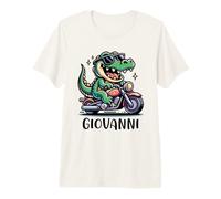 Giovanni Alligator Motorcycle Design for Boys Name Giovanni Premium T-Shirt