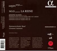 GIOVANNI ANTONINI / KAMMERORCHESTER BASEL HAYDN 2032, NO. 15: LA REINE NEW CD