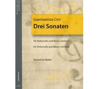 Giovanni Battista Cirri: Drei Sonaten: Cello: Instrumental Work