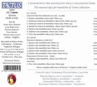Giovanni Battista Gervasio : I Manoscritti Per Mandolino Della Collezione Gimo