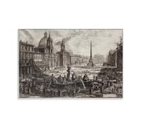 Giovanni Battista Piranesi Paintings Wall Art Poster Prints View of The Piazza Navona on The Ruins of The Circus Agonale Print Photo Art Painting Canvas Home Decorative Bedroom Modern Decors Unframe