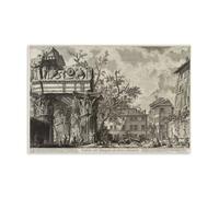 Giovanni Battista Piranesi Wall Art Prints Paintings Poster Veduta with The Temple of Jove Home Decor Wall Art Hanging Picture Print Bedroom Decorative Paintings Room Unframe 16x24inch(40x60cm)