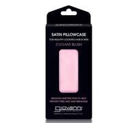 Giovanni Blush Satin Pillowcase - Satin Pillowcase for Hair and Skin, Promotes Healthy Looking Skin and Hair, Standard Size, Reduces Friction to Prevent Frizz, Hair Breakage, Facial Lines & Wrinkles