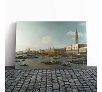 Giovanni Canaletto Ascension Day Canvas Print | Gallery Wrapped 30mm Frame Wall Art | 24x16 inches | Ready to Hang | Modern Picture | Living Room Bedroom Lounge Office