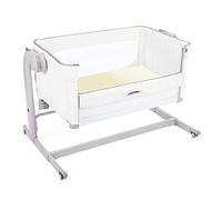 Giovanni Dolcinotti Baby Collection | Set of 2 Fitted Sheets with Corners for Chicco Next2Me 50 x 83 cm - 100% Satin Cotton, Made in Italy (White/Cream)