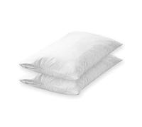 Giovanni Dolcinotti Bed Collection Basic Set of 2 Pillow Cases with Zip, 40 x 60 cm, Anti-Dust Mite and Breathable, Pillowcases for Double Bed, Sofa - 100% Cotton and Made in Italy