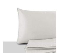 Giovanni Dolcinotti | Set of 2 Pillow Cases Double and Single Bed 80 x 80 cm - 100% Cotton - Made in Italy - Pearl Colour