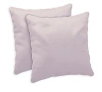 Giovanni Dolcinotti Set of 2 Sofa Cushion Covers 50 x 50 cm - Decorative Cushion Covers - 100% Cotton - Covers with Hidden Zipper - Silver Pink - Atlanta Model